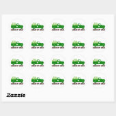 Sticker Rond Charges de chance 🍀 ✨ (Feuille)