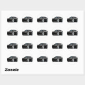 Sticker Rond Chargeur Dodge Super Bee Black Car (Feuille)