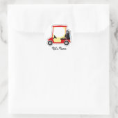 Sticker Rond Chariot de golf (Sac)