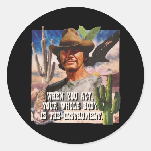 Sticker Rond Charles Bronson (Devant)