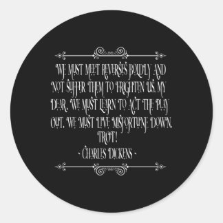 Sticker Rond Charles Dickens David Copperfield Motivation du li