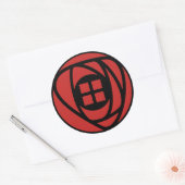 Sticker Rond Charles Rennie Mackintosh Arts & Artistes Style Ro (Enveloppe)
