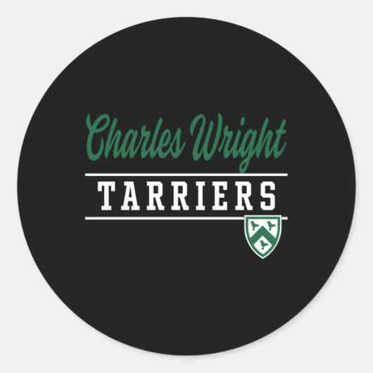 Sticker Rond Charles Wright Academy Tarriers (Devant)