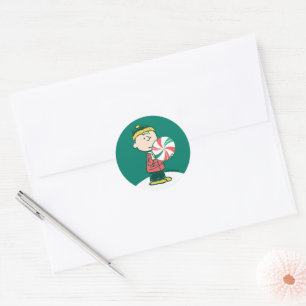 Sticker Rond Charlie Brown Pepperment
