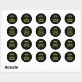 Sticker Rond Charlie ne surf pas (Feuille)