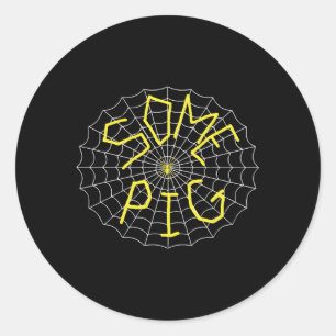 Sticker Rond Charlotte Est Un Petit Spider De Cochon