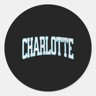 Sticker Rond Charlotte Soccer Vintage City