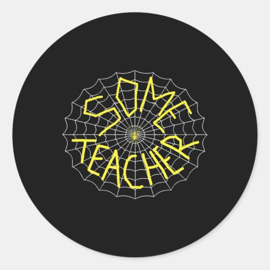 Sticker Rond Charlotte's Some Teacher Spider Web (Devant)