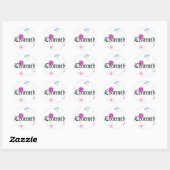 Sticker Rond Charmé (Feuille)