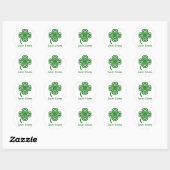 Sticker Rond Charme chanceux (Feuille)