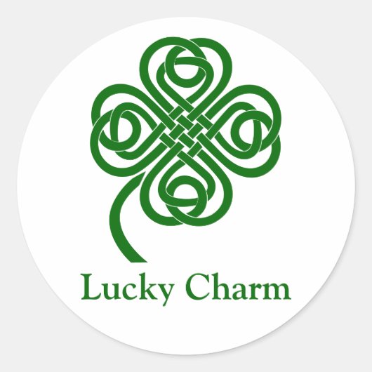 Sticker Rond Charme chanceux (Devant)