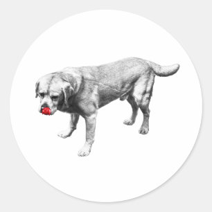 Sticker Rond Charme de sortie de langue