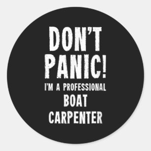 Sticker Rond Charpentier de bateaux