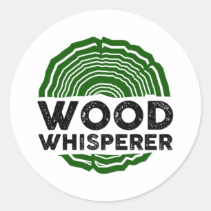 Sticker Rond Charpentier - Whisperer de bois