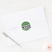 Sticker Rond Charpentier - Whisperer de bois (Enveloppe)