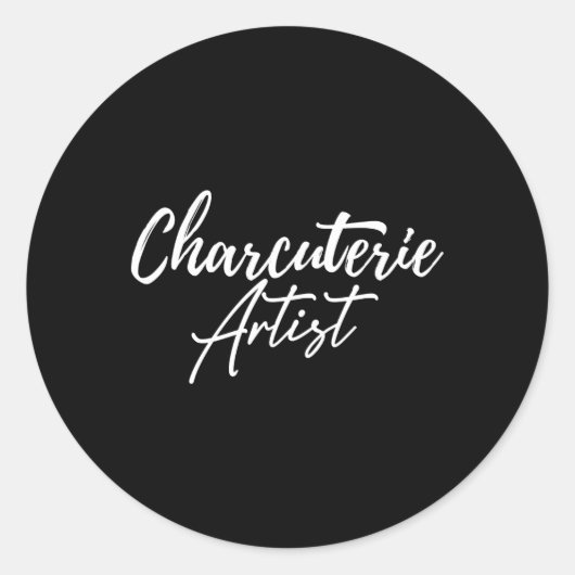 Sticker Rond Charrie Hostess Fromage Planche de viande Maker Py (Devant)
