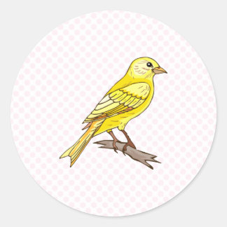 Sticker Rond Charry Canary