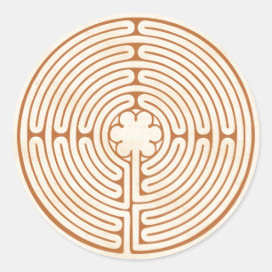 Sticker Rond Chartres Labyrinth