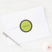 Sticker Rond Chartreuse et enveloppes Brown (Enveloppe)