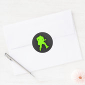 Sticker Rond Chartreuse, Neon Green Rocker (Enveloppe)