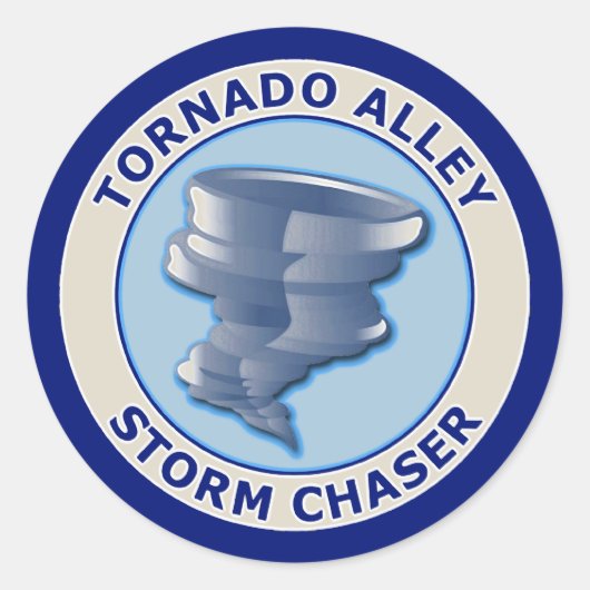 Sticker Rond Chaser Tornado Alley Storm (Devant)