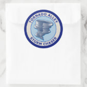 Sticker Rond Chaser Tornado Alley Storm (Sac)