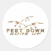 STICKER ROND CHASSE À DUCK (Devant)