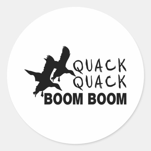 STICKER ROND CHASSE À DUCK (Devant)