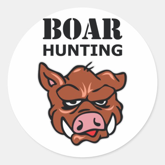 STICKER ROND CHASSE À LA BARRE (Devant)