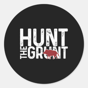 Sticker Rond Chasse Au Cochon Chasse Au Cochon Chasse Au Cochon