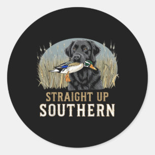 Sticker Rond Chasse aux chiens Chasse aux chiens Chasse aux hom