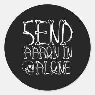 Sticker Rond Chasse Aux Fantômes - Envoyer Aaron En Seul - Hall