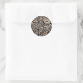 Sticker Rond Chasse Camouflage Motif 8 (Sac)