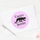 STICKER ROND CHASSE DE COUGAR (Enveloppe)