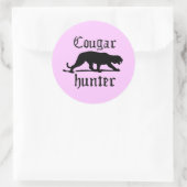 STICKER ROND CHASSE DE COUGAR (Sac)