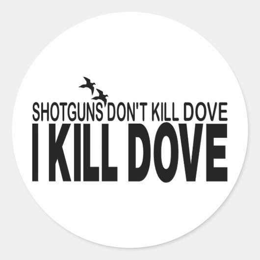STICKER ROND CHASSE DE DOVE (Devant)