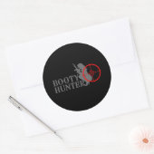 Sticker Rond Chasseur de bottes classique (Enveloppe)