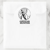 STICKER ROND CHASSEUR DE COUGUARS 2 (Sac)