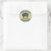 Sticker Rond Chasseur de Cupcakes (Sac)