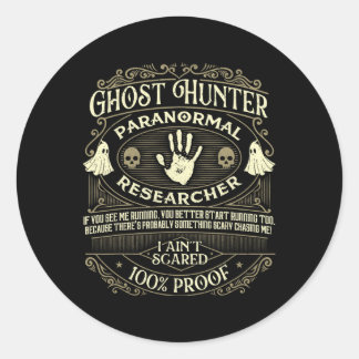 Sticker Rond Chasseur de fantômes - Chasse de fantômes Paranorm