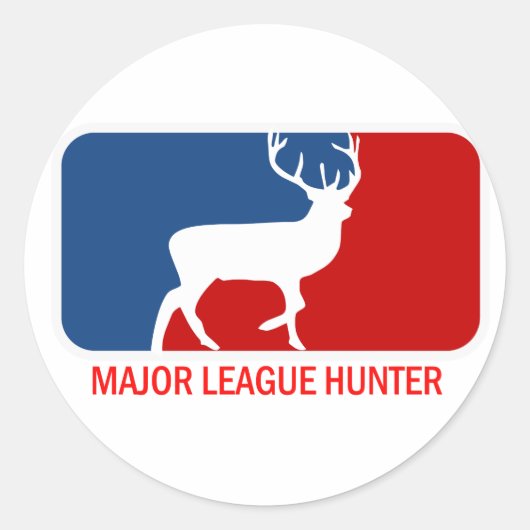 Sticker Rond Chasseur de la Ligue majeure (Devant)