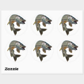 Sticker Rond Chasseur de mousseux 7 (Feuille)