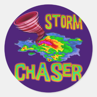 Sticker Rond Chasseur de tempête
