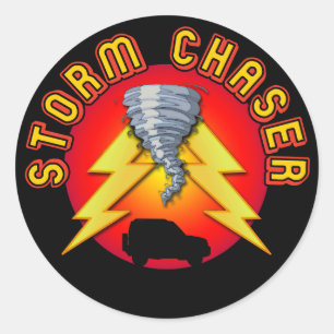Sticker Rond Chasseur de tempête