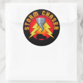 Sticker Rond Chasseur de tempête (Sac)