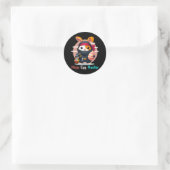 Sticker Rond Chasseur d'oeufs ninja (Sac)