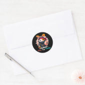 Sticker Rond Chasseur d'oeufs ninja (Enveloppe)