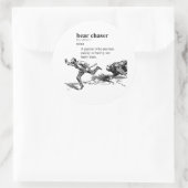 STICKER ROND CHASSEUR D'OURS (Sac)