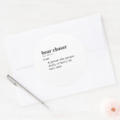 STICKER ROND CHASSEUR D'OURS (Enveloppe)