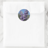 Sticker Rond Chaste Arbre Fleurs violettes (Sac)
